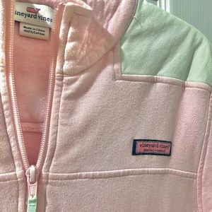 Vineyard vines authentic light pink zip up, barely used size M